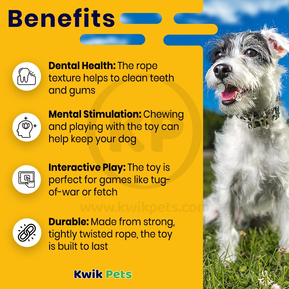 Booda 2-Knot Rope Bone Dog Toy Multicolor XL