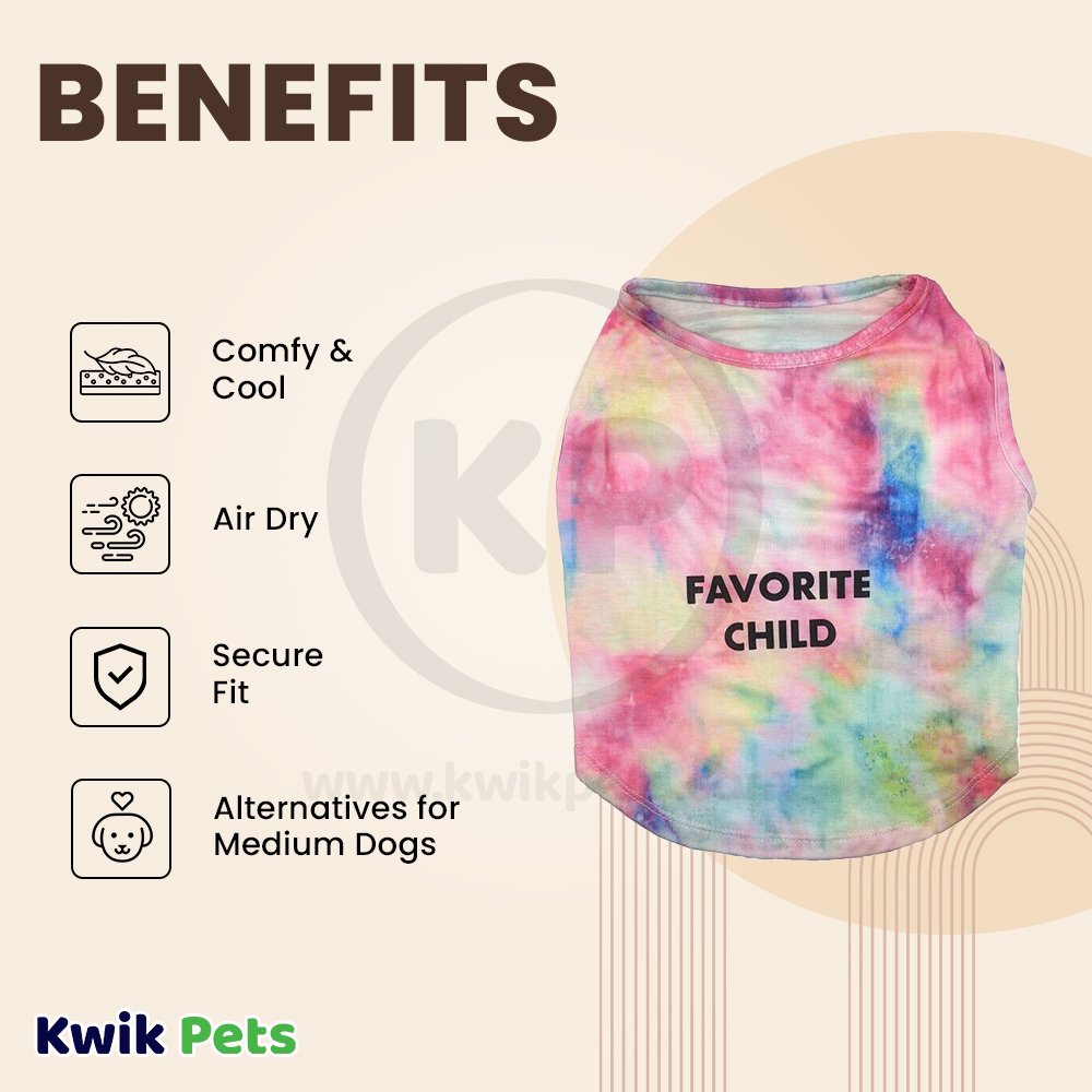 Fashion Pet Cosmo Favorite Child Tee Tie-Dye Medium