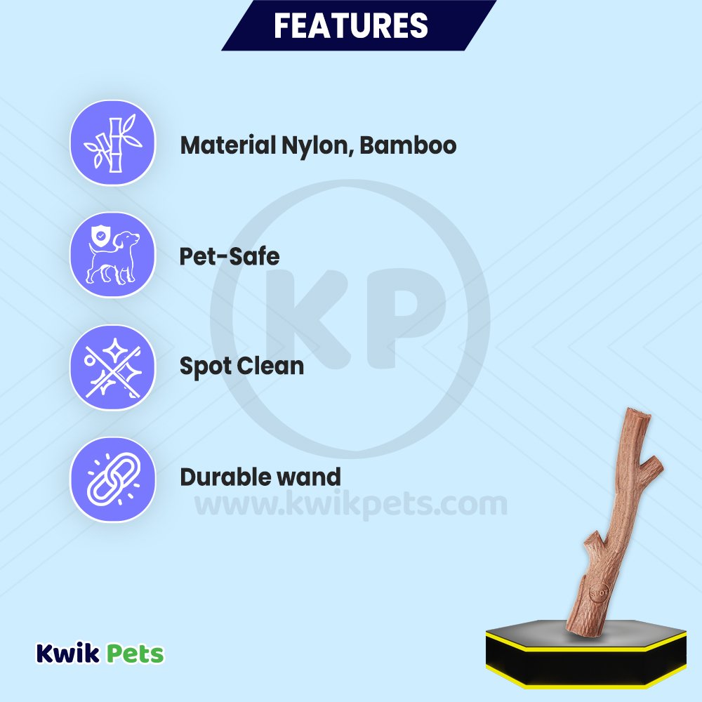 Spot Bam-Bone Plus Branch Beef Dog Toy Medium 5.75in