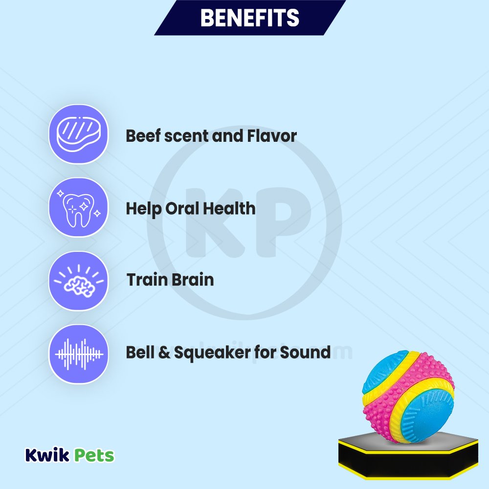 Spot Sensory Ball Dog Toy Assorted Medium 3.25-in