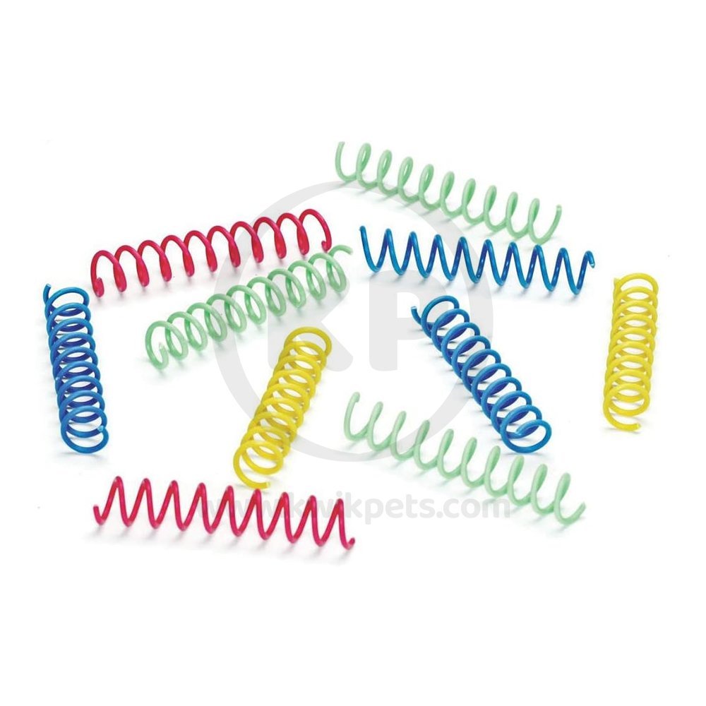 Spot Thin Colorful Springs Cat Toy Assorted 10 Count 3-in