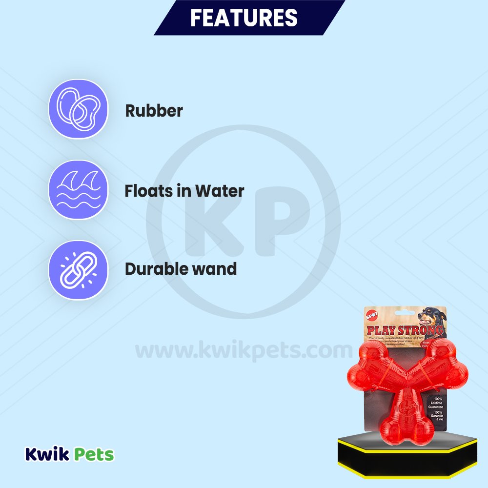 Spot Play Strong Dog Toy Trident 6-in