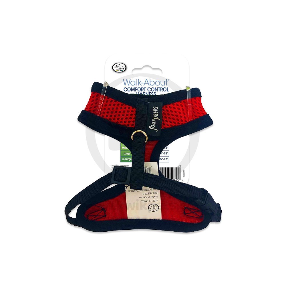 Four Paws Comfort Control Dog Harness Red Extra Small