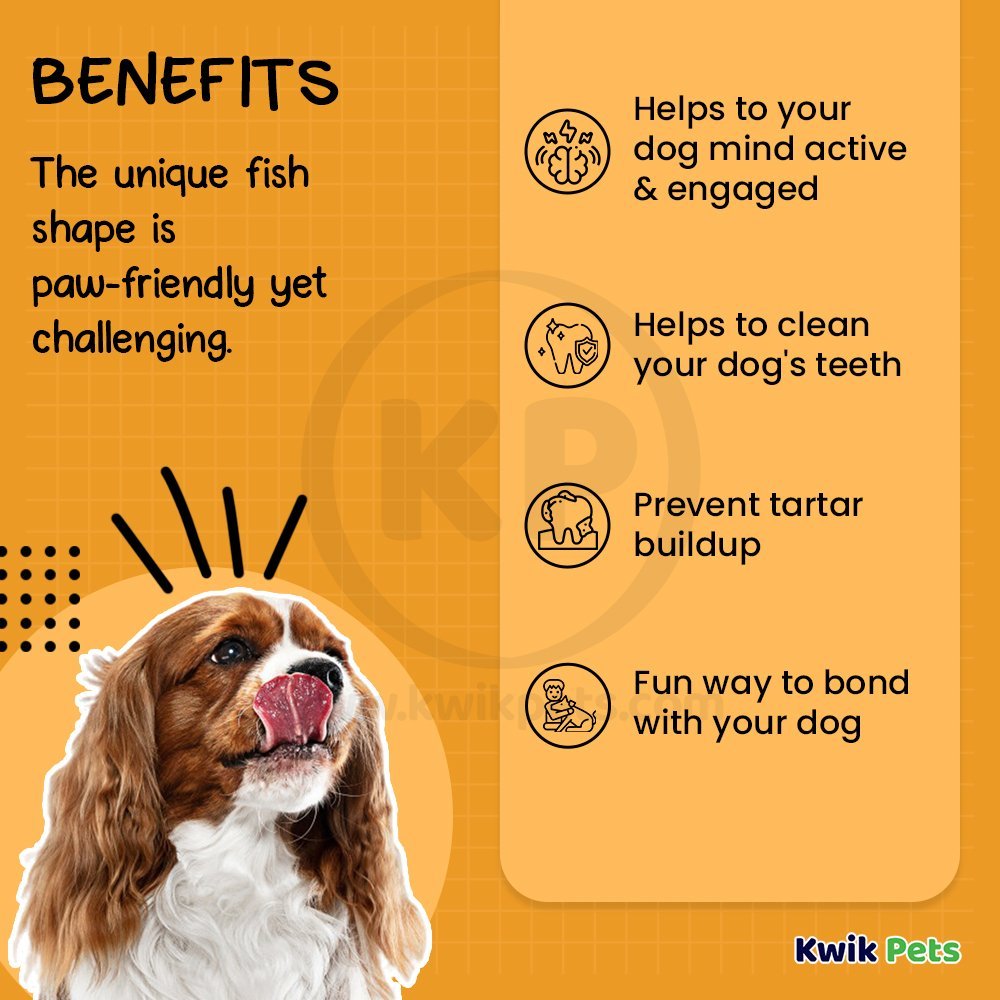 Benebone Jack Salmon Fishbone Dog Chew Toy Tiny 2 Count