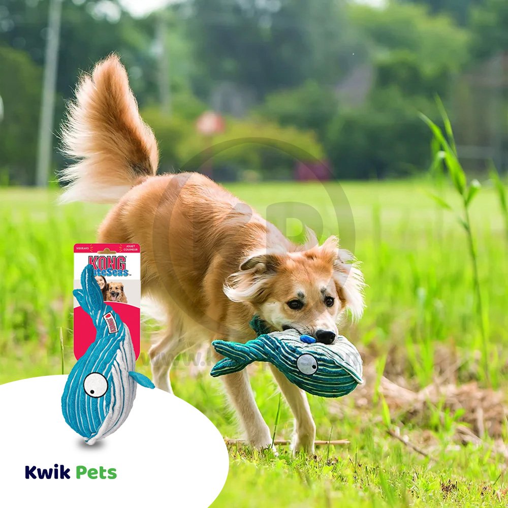 KONG CuteSeas Whale Dog Toy Medium