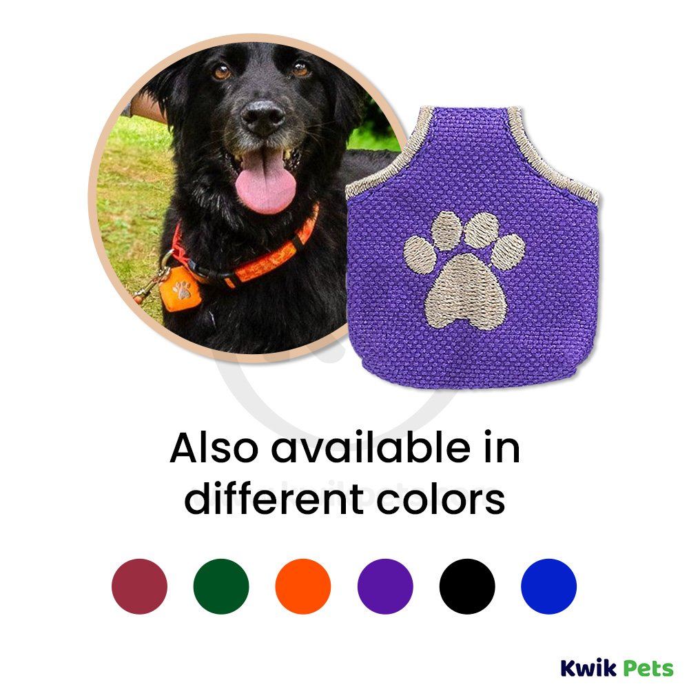 Woof Hoof Dog Tag Silencer Purple