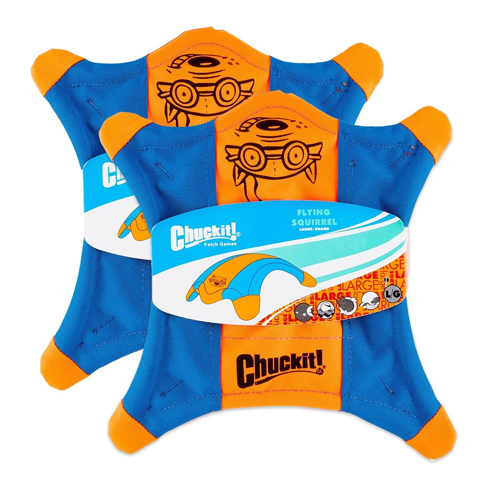 Chuckit! Flying Squirrel Dog Toy Assorted Large 2 Pack