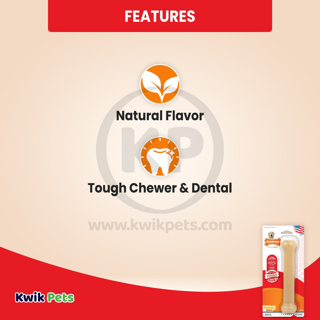 Nylabone Power Chew Dog Toy Original Large/Giant - Up To 50 lbs