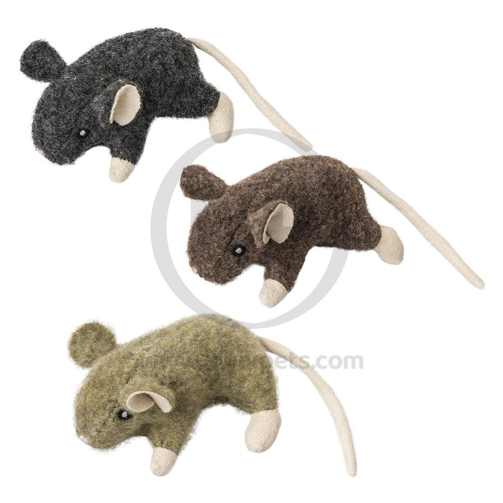 Spot Wool Mouse Willie Cat Toy with Catnip Assorted 3.5-in