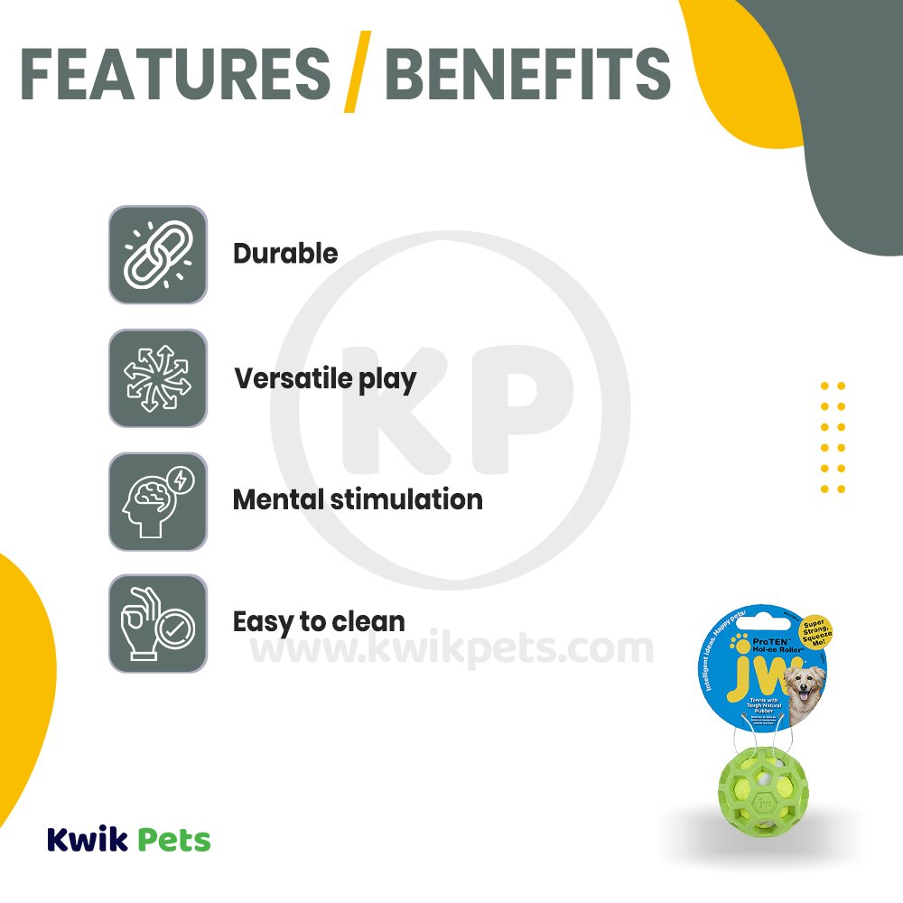 JW Pet Hol-ee Roller Dog Toy Assorted Small