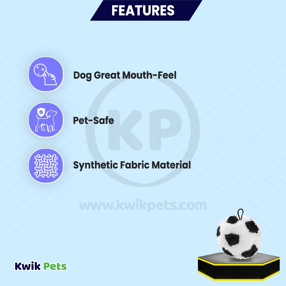 Spot Plush Dog Toy Soccer Ball 4.5-in