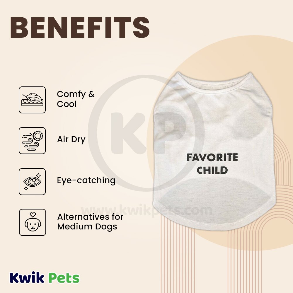 Fashion Pet Cosmo Favorite Child Tee White Medium