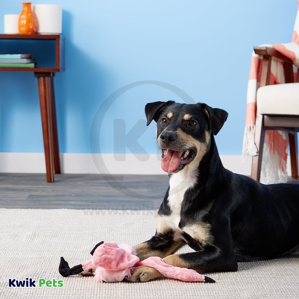 Skinneeez Exotic Series Dog Toy Flamingo Pink Regular