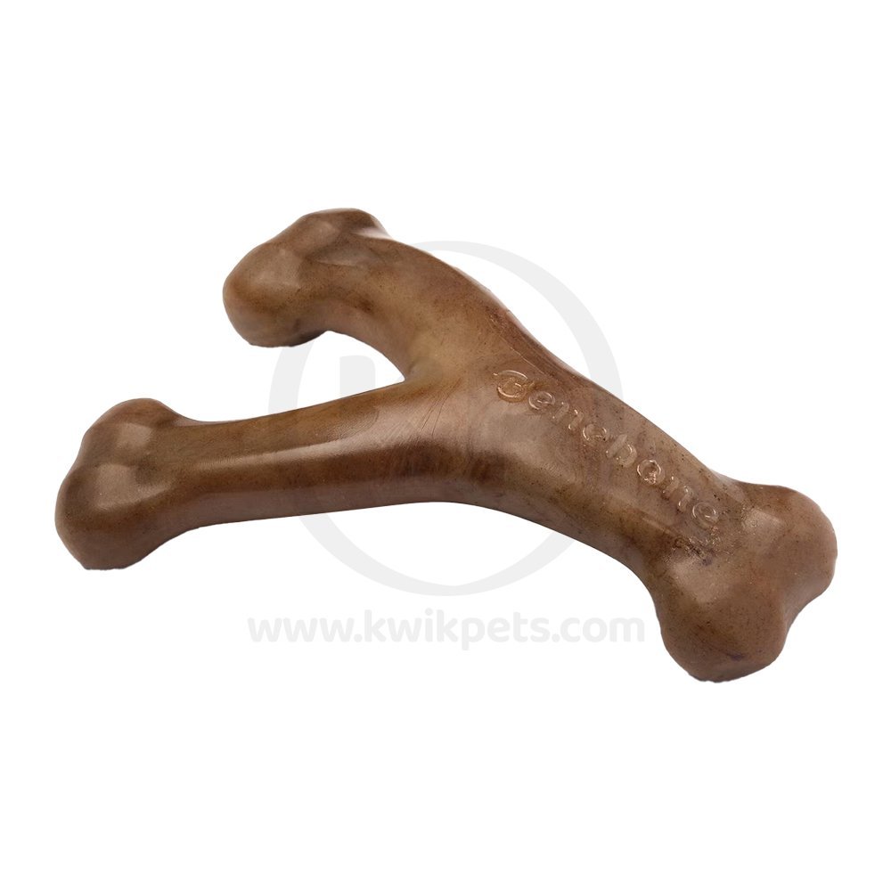 Benebone Wishbone Dog Chew Toy Bacon Small