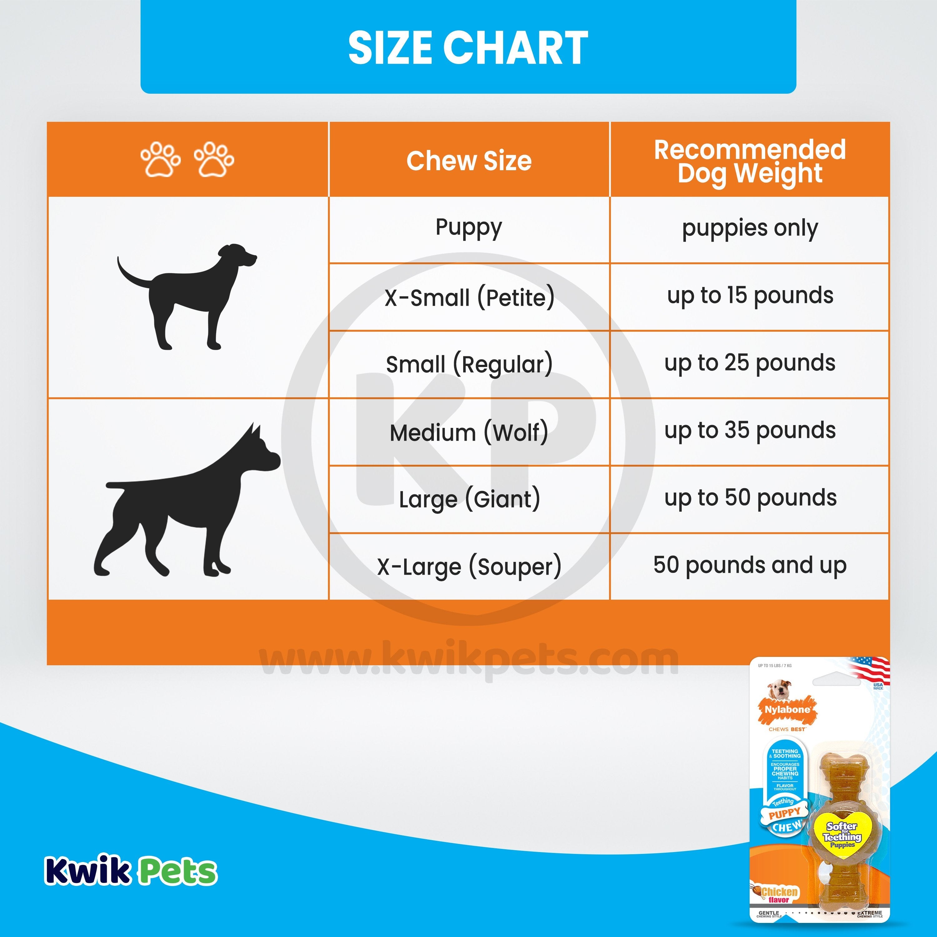 Nylabone Puppy Chew Ring Bone Teething Toy Chicken XS/Petite - Up To 15 lbs