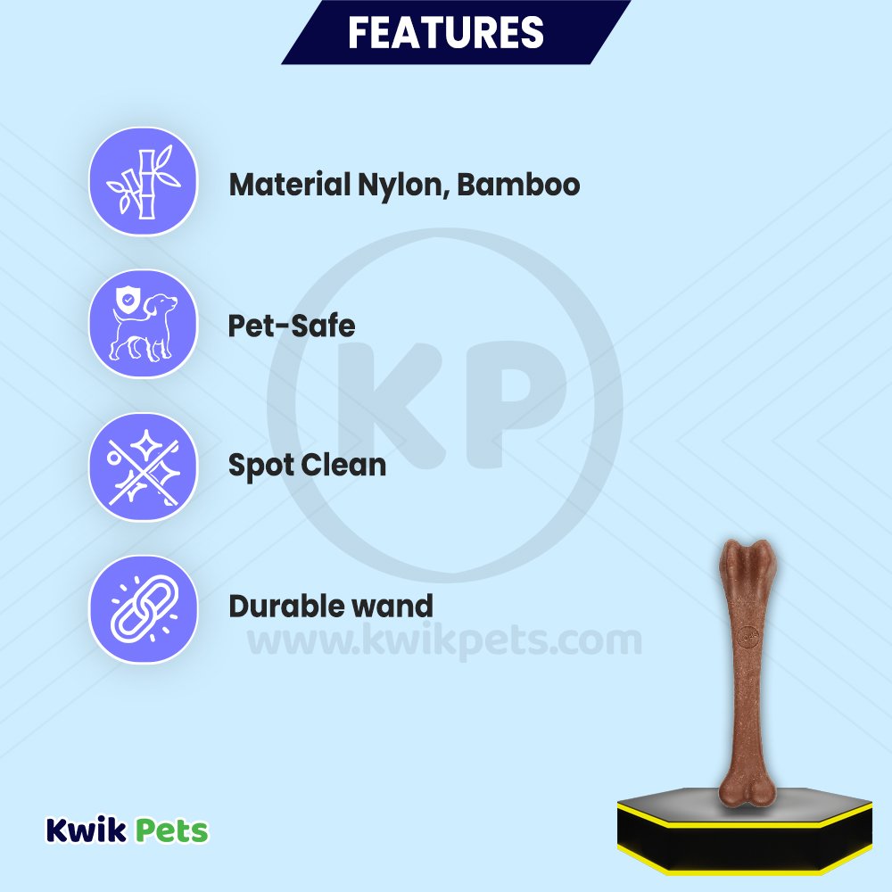 Spot Bam-Bones Bacon Bone Dog Chew Toy Medium 5.75-in