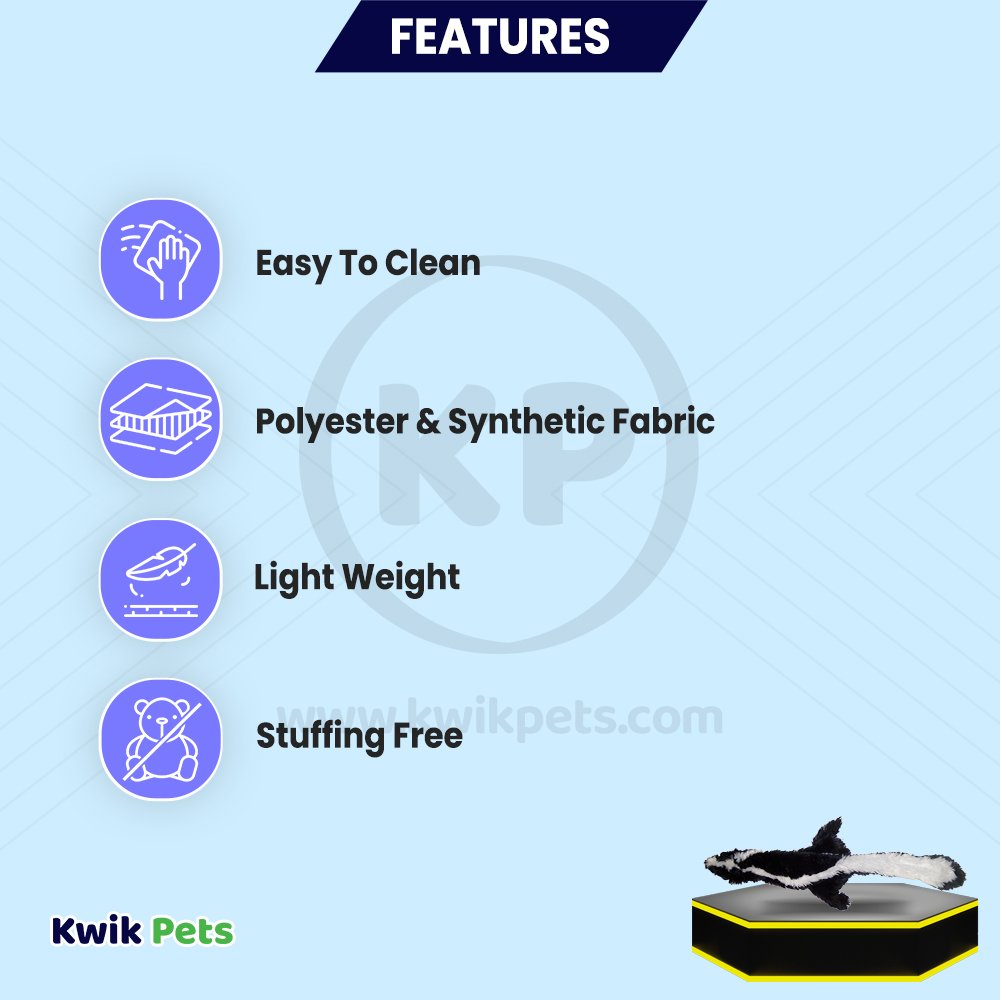 Skinneeez Forest Series Dog Toy Skunk Regular