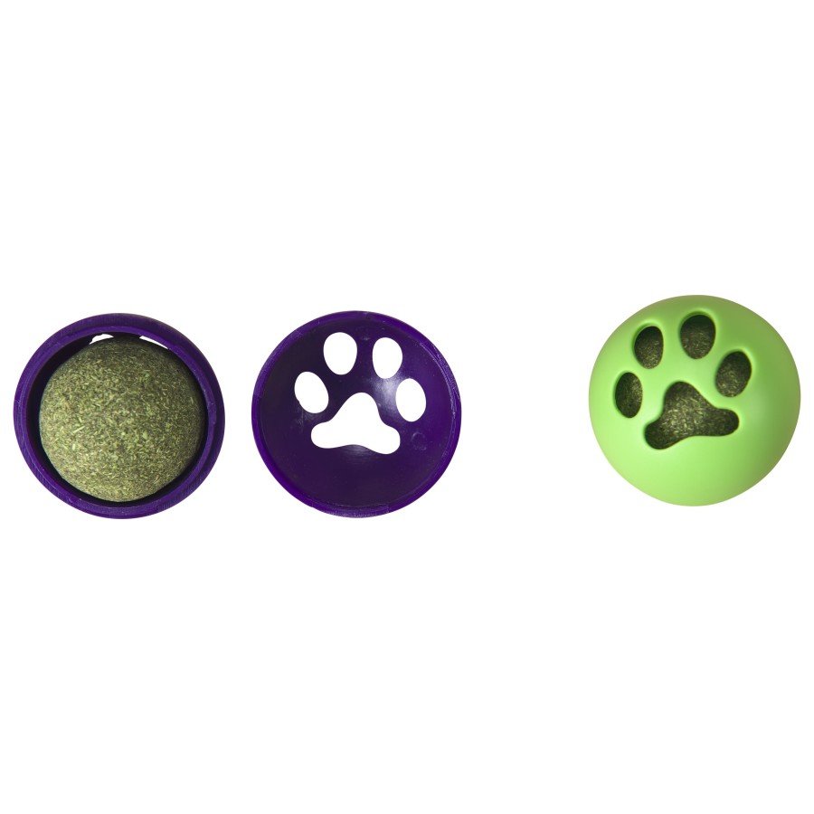 Ethical Pet Catnip Roller Ball Cat Toy 2 Count