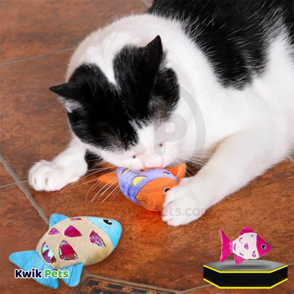 Spot Shimmer Glimmer Fish Catnip Toy Assorted