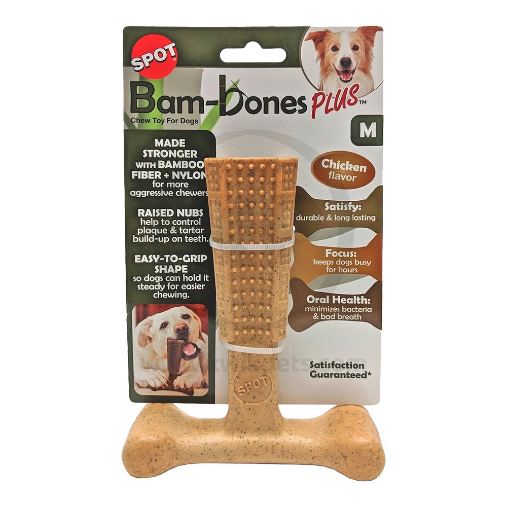 Spot Bam-Bones Plus Dog Chew Toy Chicken Medium 6-in
