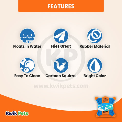 Chuckit! Flying Squirrel Dog Toy Assorted Medium