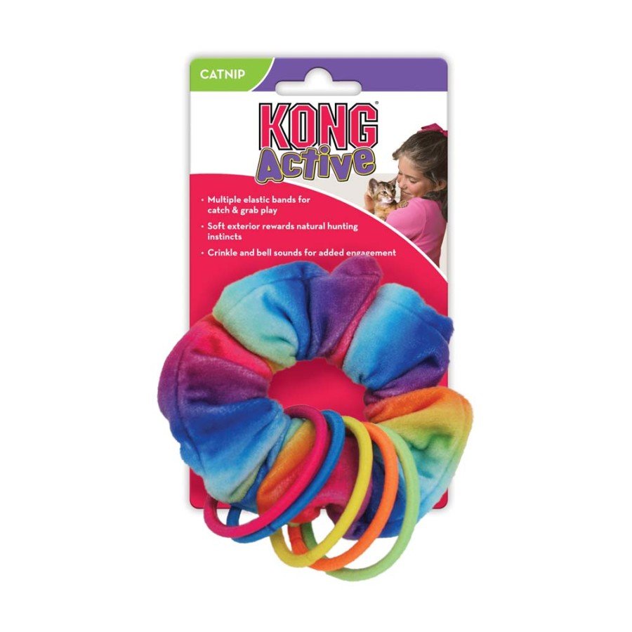 KONG Active Scrunchie Catnip Cat Toy Multicolor One Size