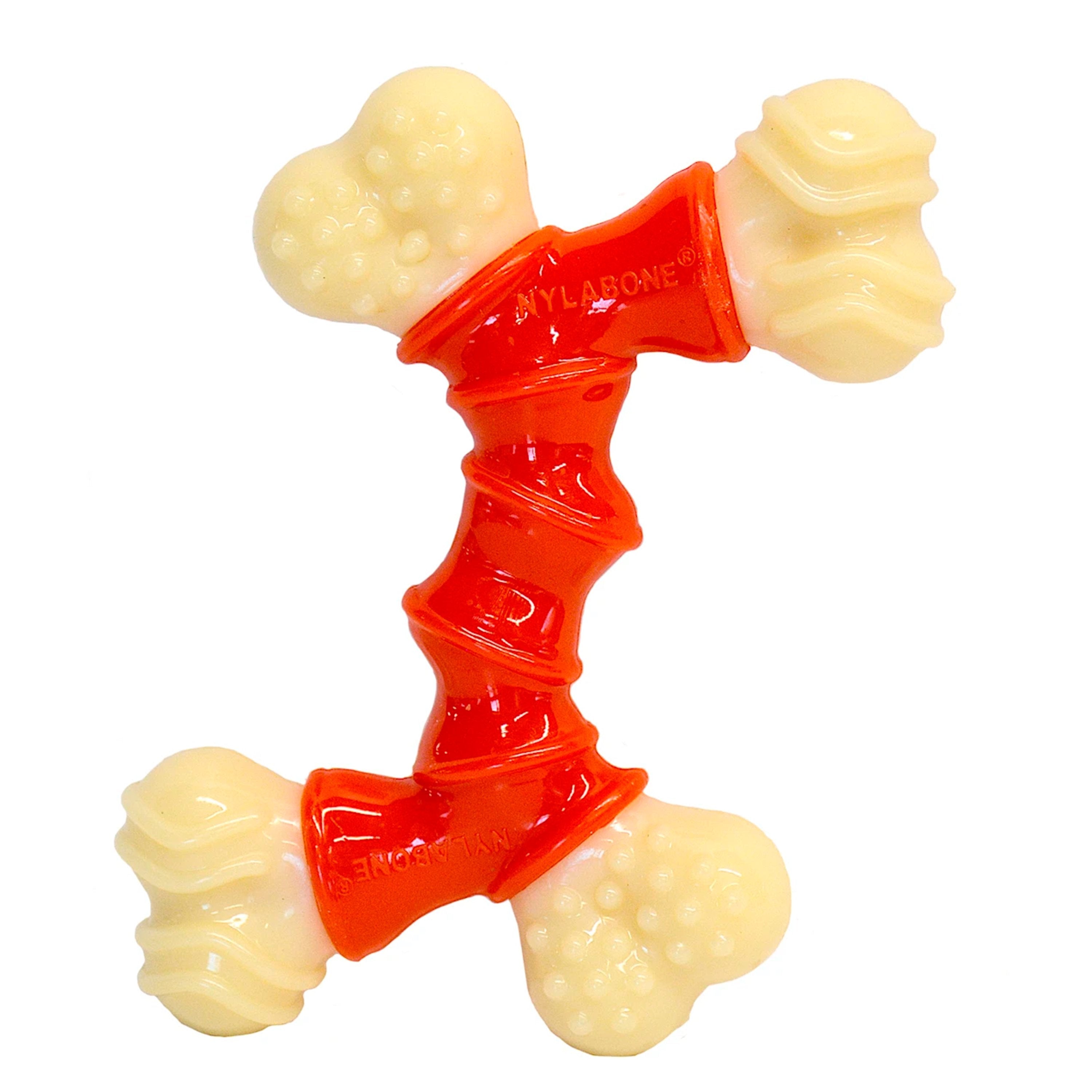 Nylabone Power Chew Double Bone Dog Toy Bacon XS/Petite - Up To 15 lbs