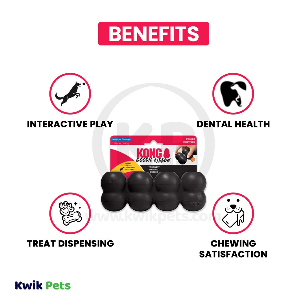 KONG Extreme Goodie Ribbon Dog Toy Medium