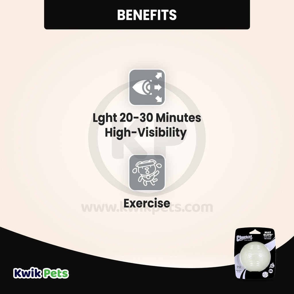 Chuckit! Max Glow Ball Dog Toy X-Large