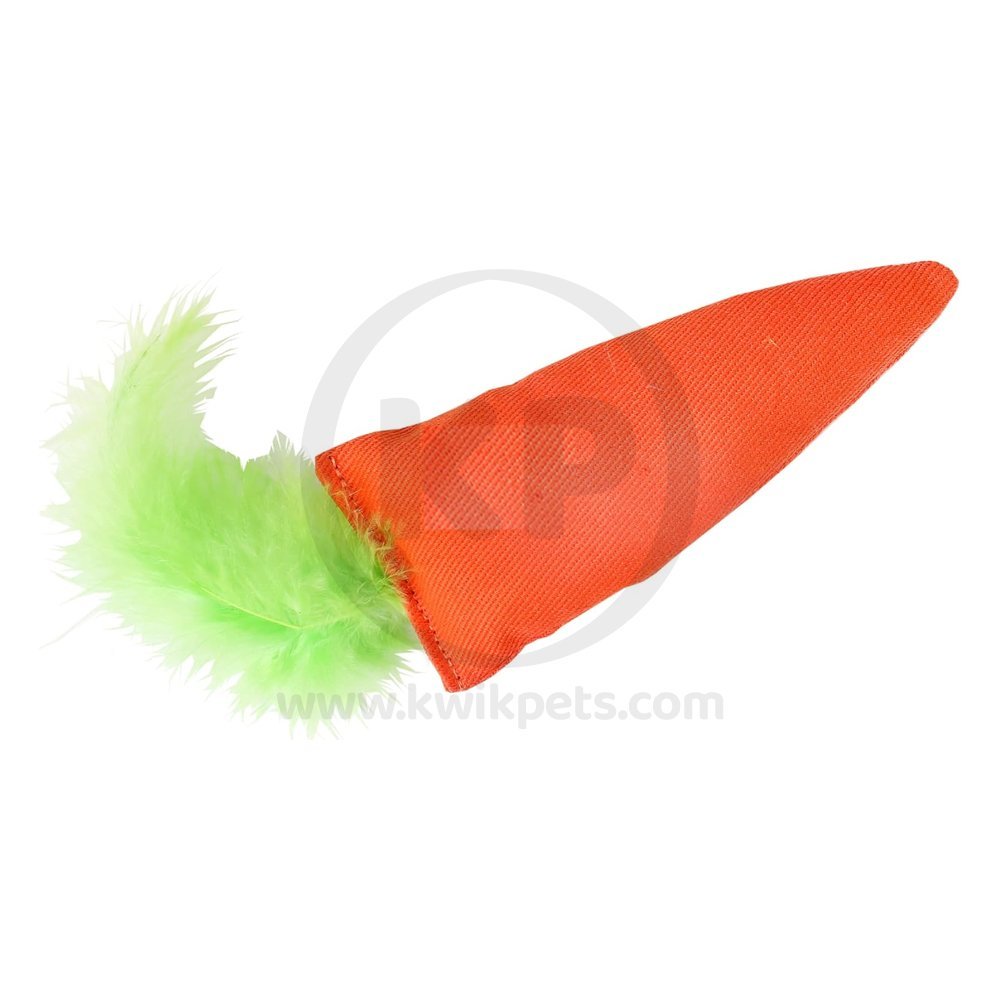 OurPets Cosmic 24 Karat Carrot Catnip Cat Toy Orange & Green