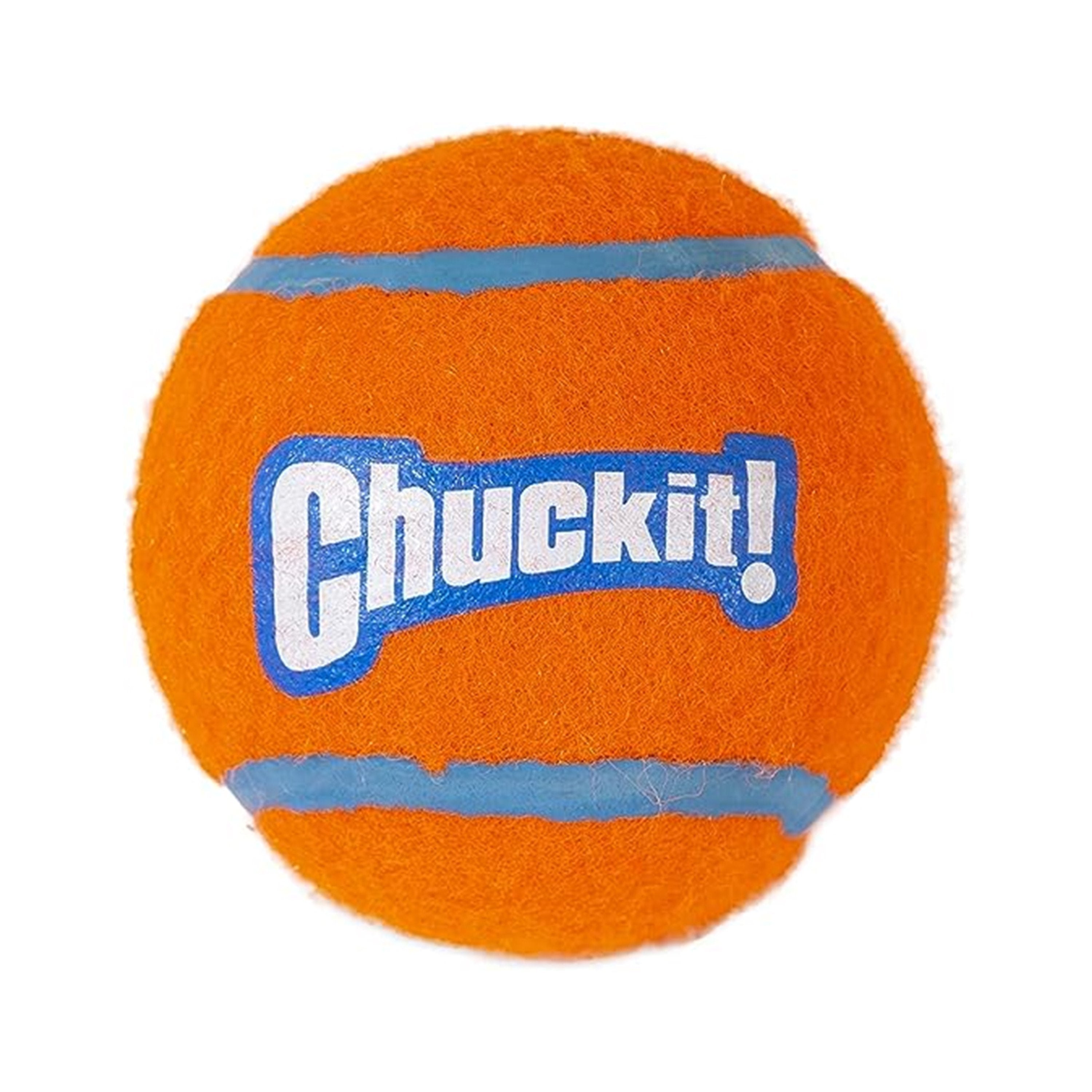 Chuckit! Tennis Ball Dog Toy Shrink Sleeve Blue/Orange Small 2 Count