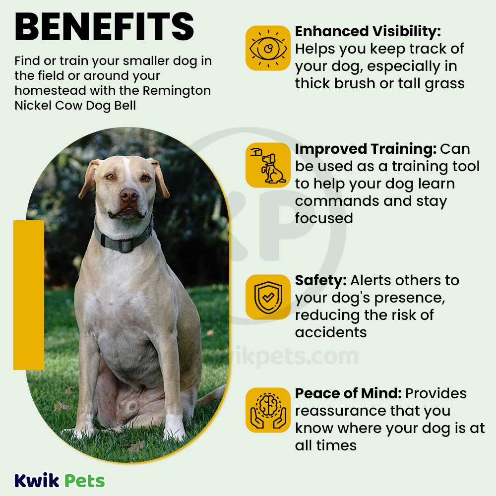 Remington Nickel Dog Training Cow Bell Small