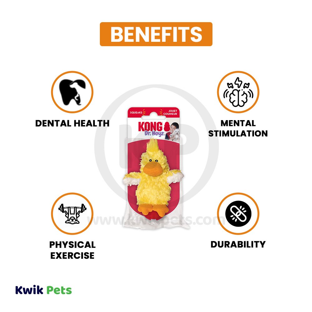 KONG Plush Dog Toy Duck Small