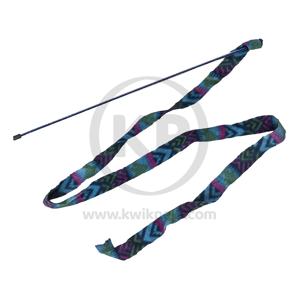 Ethical Pet Cat Prancer Fleece Frenzy Wand Cat Toy Assorted One Size