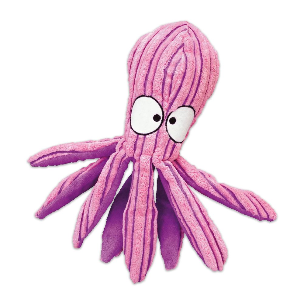 KONG CuteSeas Octopus Dog Toy Pink Purple Medium