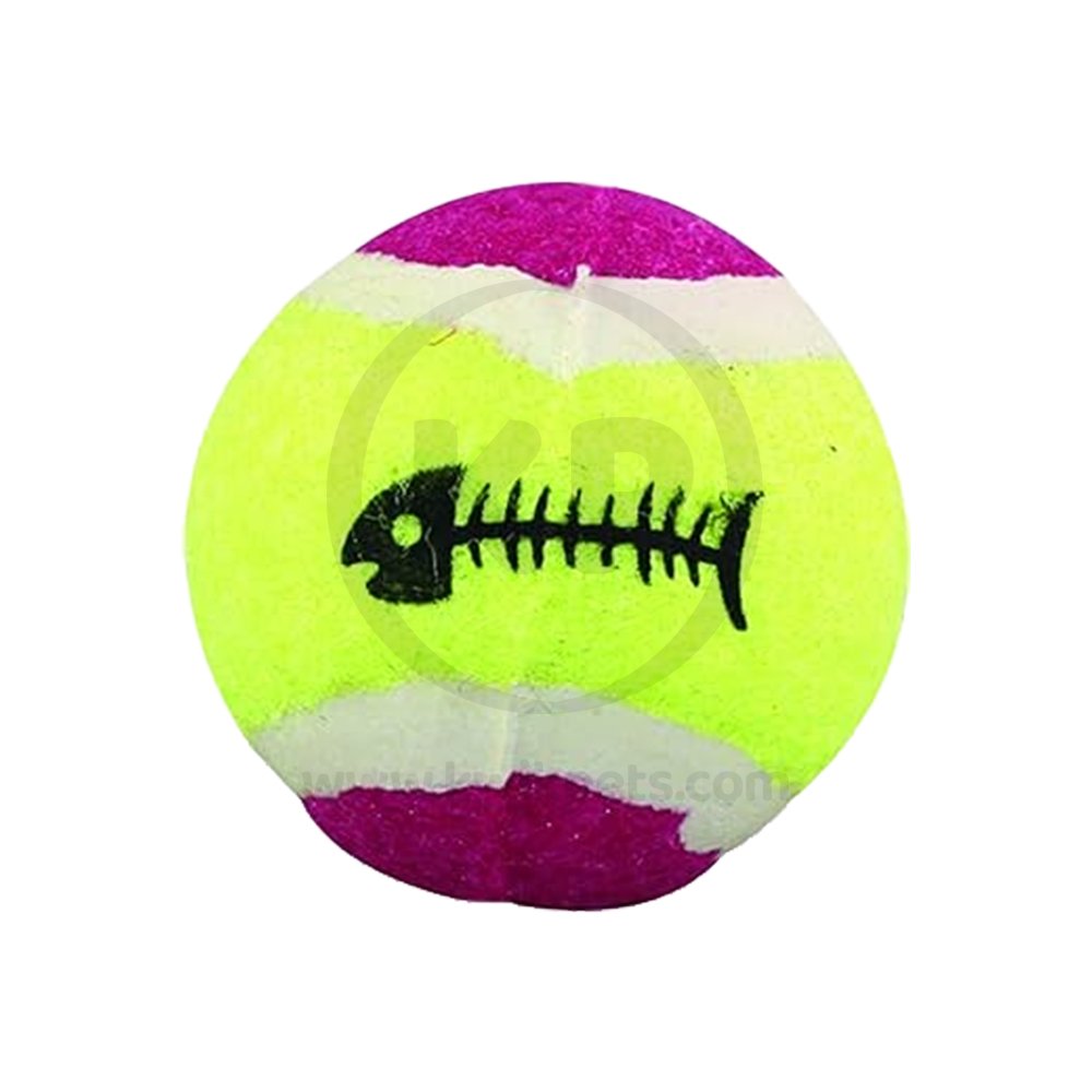 Spot Mini Tennis Balls Cat Toy with Bell & Catnip Assorted 2 Count 2-in