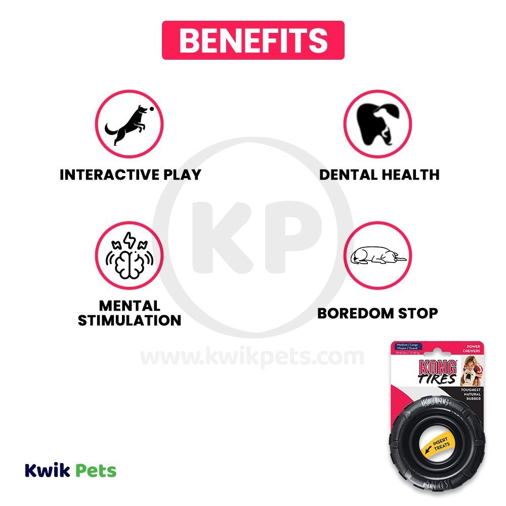 KONG TIRES Dog Toy Medium/Large