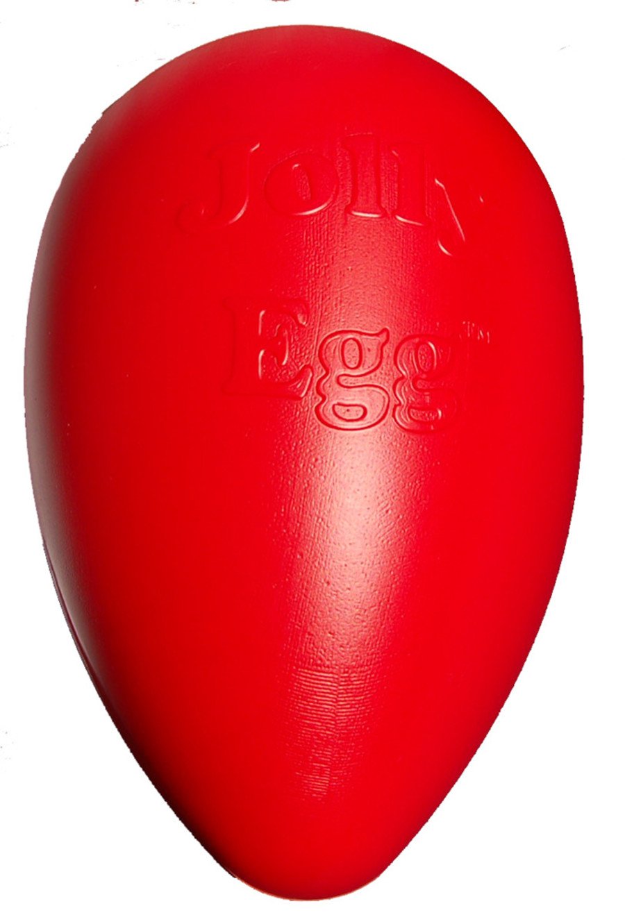 Jolly Pet Egg Hard Plastic Dog Toy Red Large 12-in