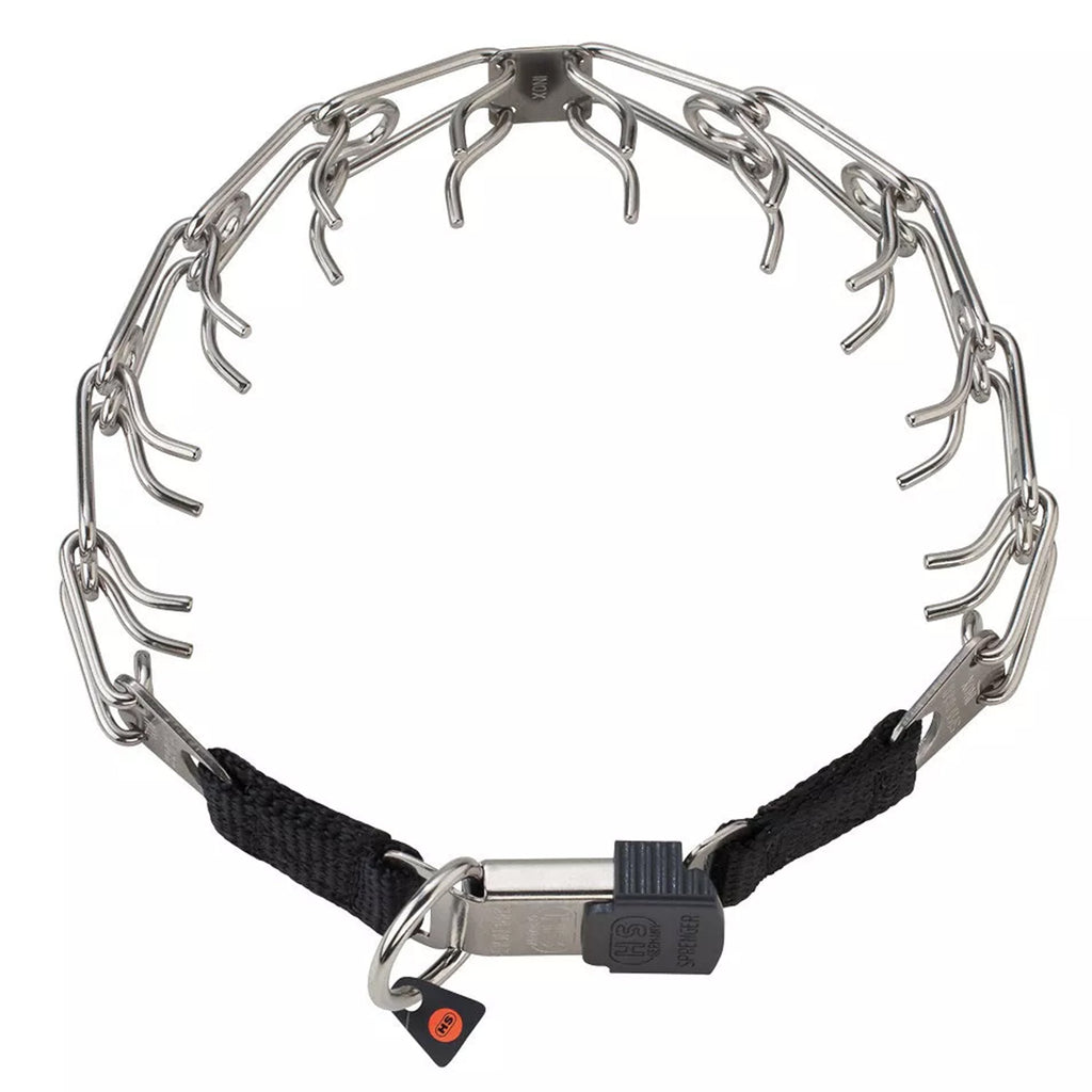Herm Sprenger Ultra-Plus Dog Prong Training Collar with ClicLock 14-in Neck 2.25-mm Wide