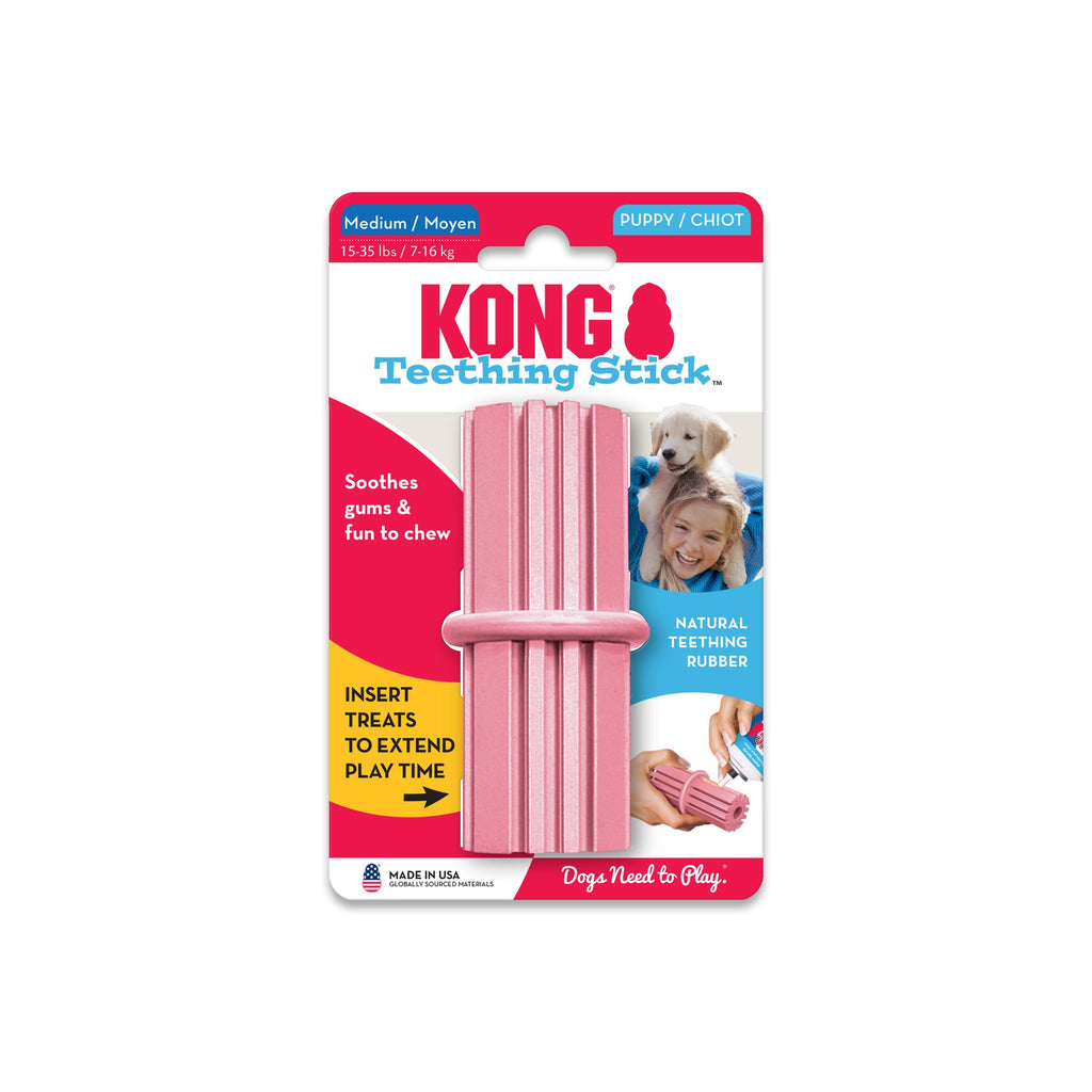 KONG Teething Stick Puppy Toy Assorted  Medium