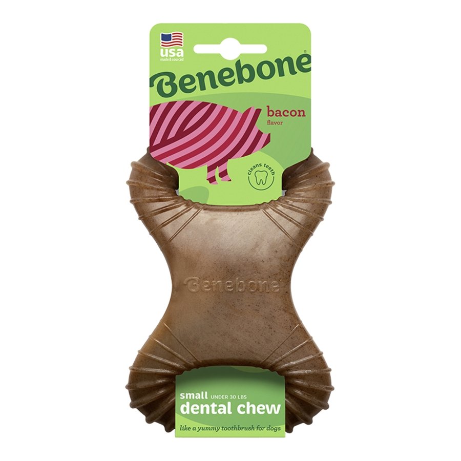 Benebone Dental Chew Dog Toy Bacon Small