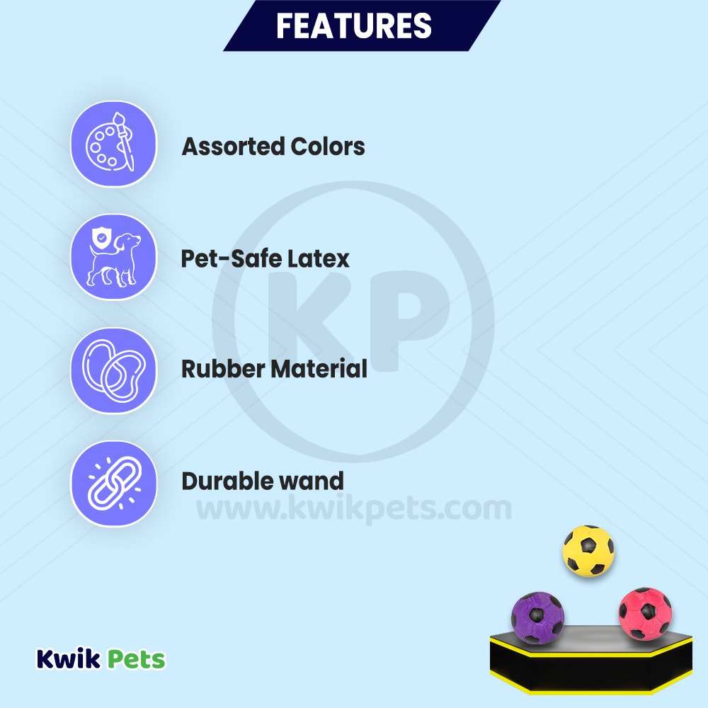 Spot Latex Soccer Ball Dog Toy Assorted 2-in