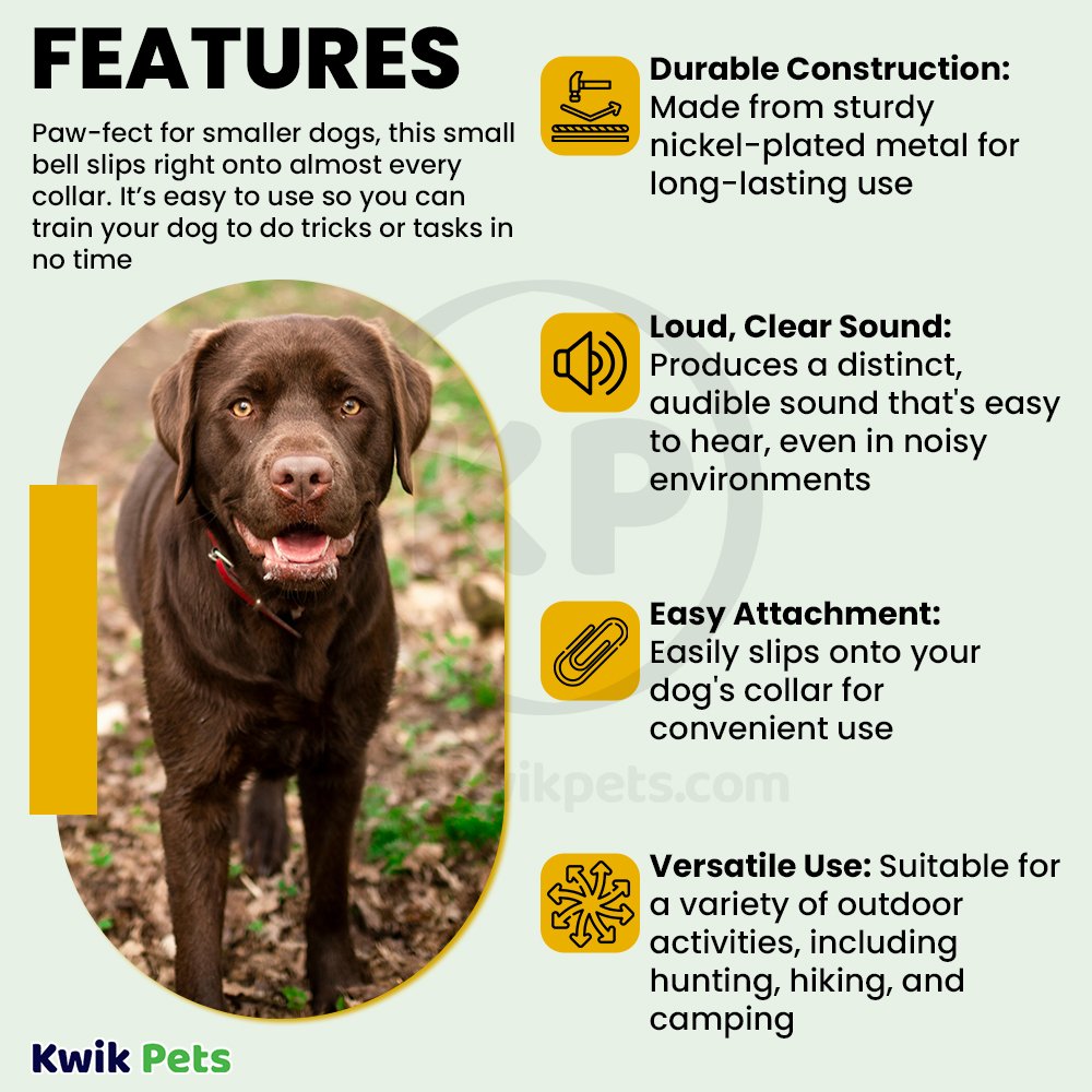 Remington Nickel Dog Training Cow Bell Small