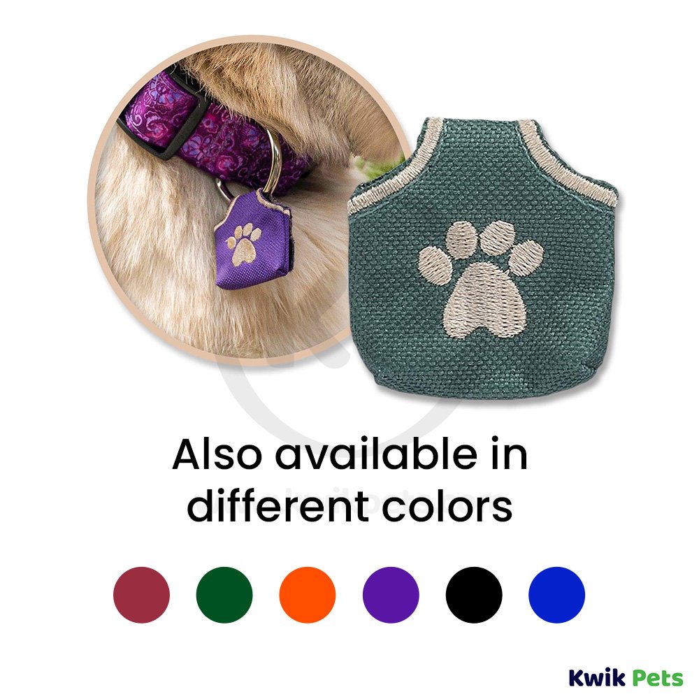 Woof Hoof Dog Tag Silencer Green