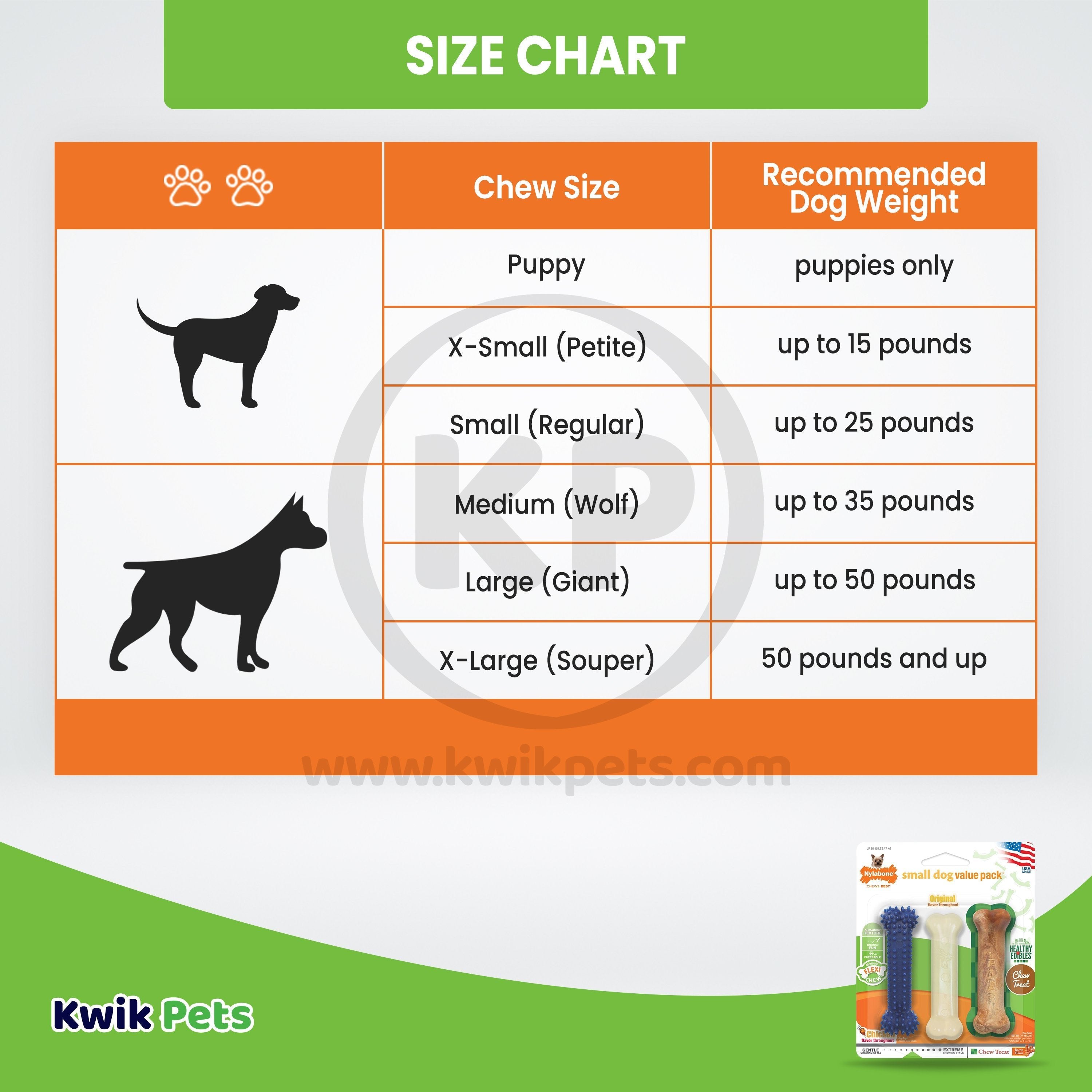 Nylabone Healthy Edibles & Flexi Chew Value Pack Chicken & Bacon XS/Petite - Up To 15 lbs 3 Count