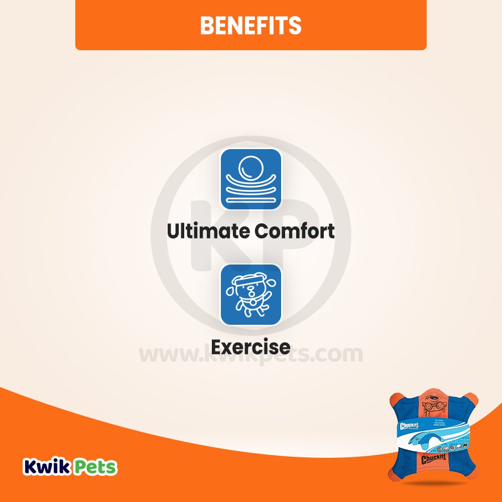 Chuckit! Flying Squirrel Dog Toy Assorted Medium 2 Pack