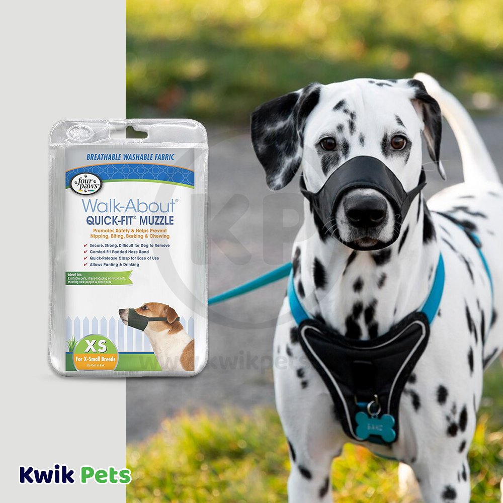 Four Paws Walk-About Quick-Fit Dog Muzzle Small