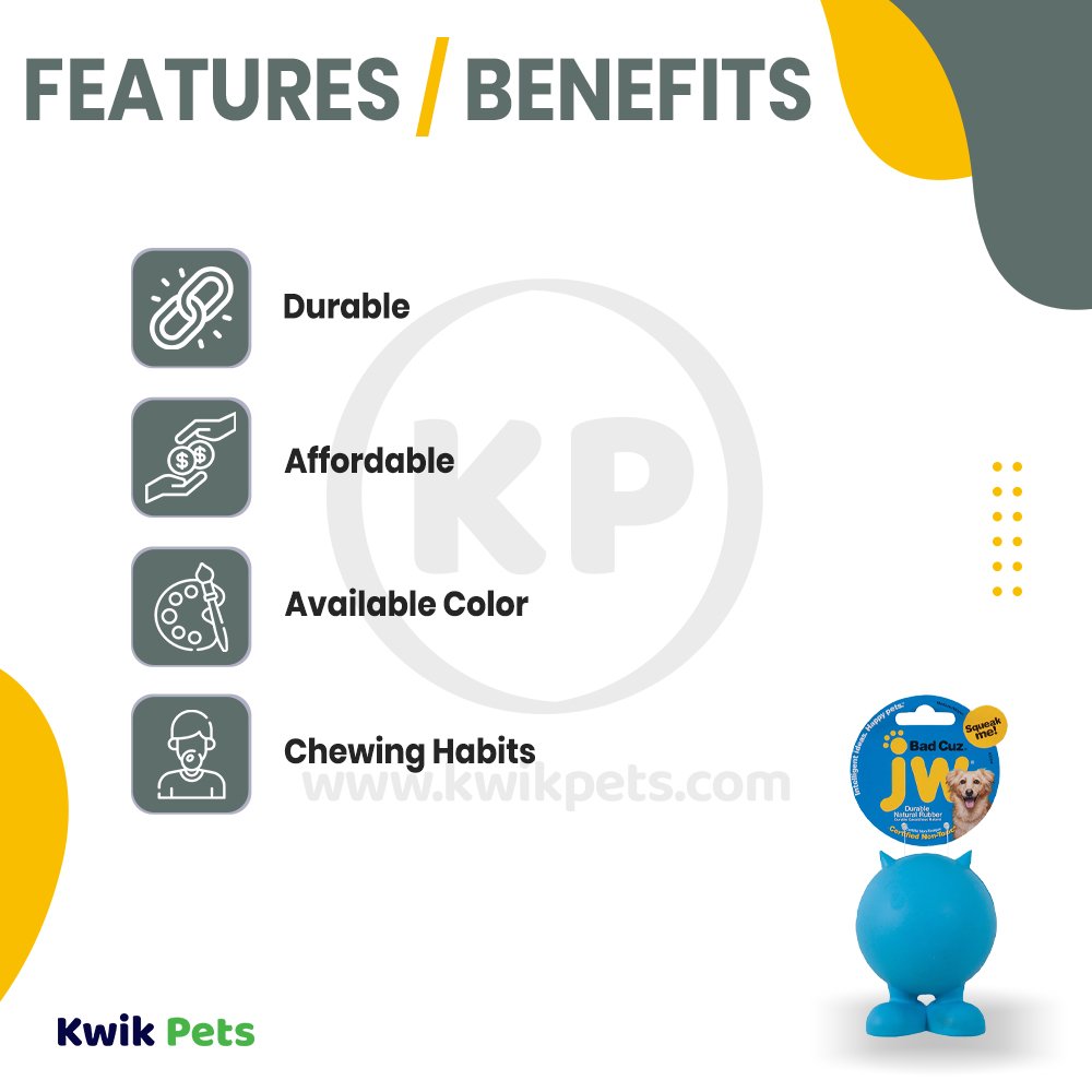 JW Pet Bad Cuz Dog Toy Medium