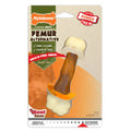 Nylabone Power Chew Femur Bone Alternative Dog Toy Beef Medium/Wolf - Up To 35 lbs