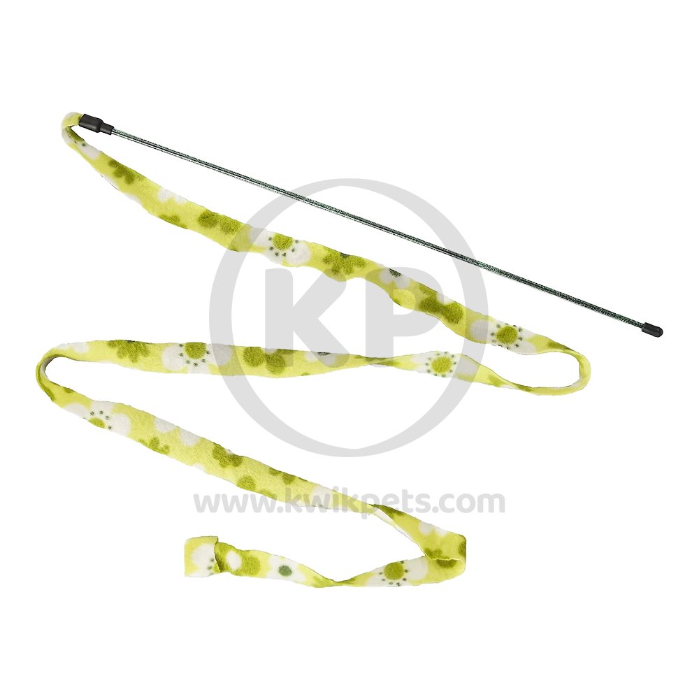 Ethical Pet Cat Prancer Fleece Frenzy Wand Cat Toy Assorted One Size